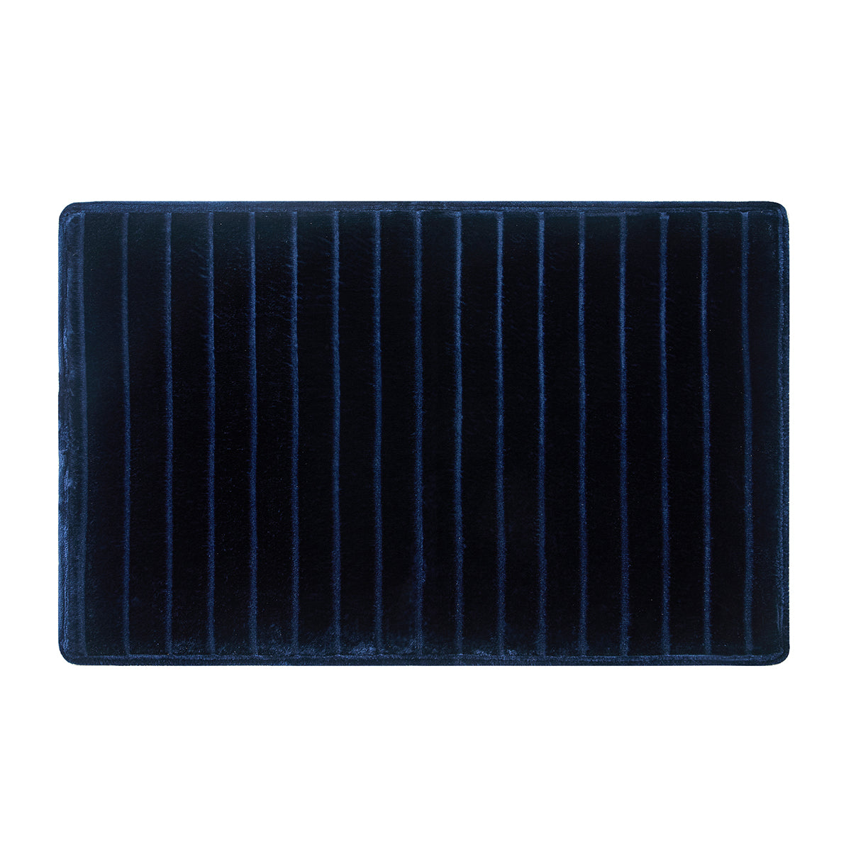 SUVAMJAM® Striped Memory Foam Bath Mat 17” x 24”, Water Absorbent Shower Mat, Thick Bath Rugs for Bathroom Non Slip with eyemesh Backing, Washable Soft Anti-slip DoorEntrance Carpet, Bath Rug,Household Mat for Indoor LivingRoom Bedroom Kitchen